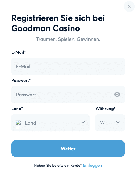 Goodman Casino Anmelden